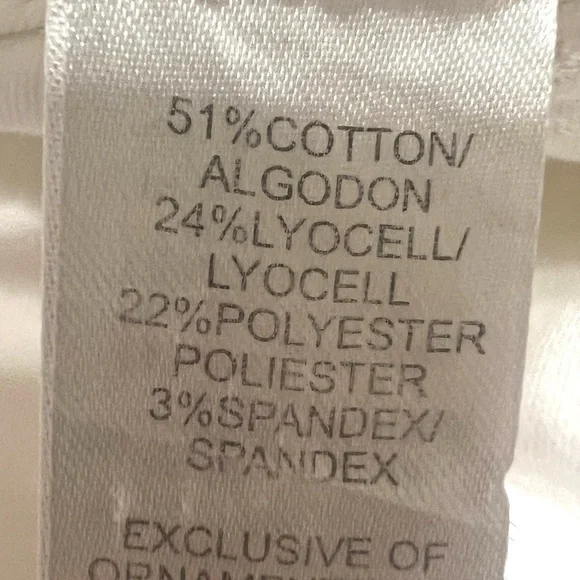 Democracy Abroad Technology Optic White Stretch Skinny Jeans Women’s 12 - Picture 12 of 14